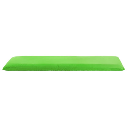 Folding sun lounger in green oxford fabric