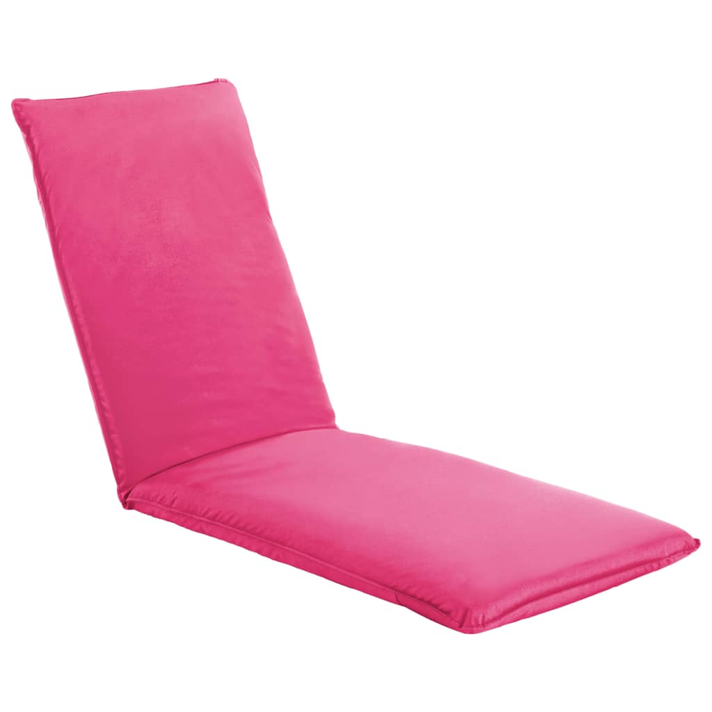 Espreguiçadeira dobrável tecido oxford rosa