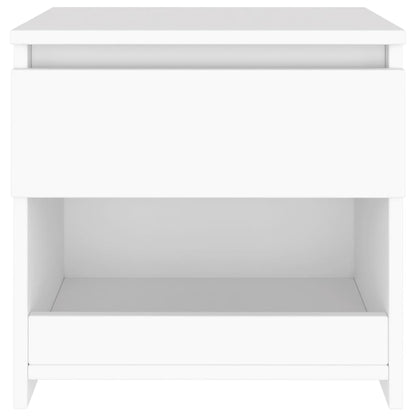 Bedside tables 2 pcs 40x30x39 cm wood derivatives white