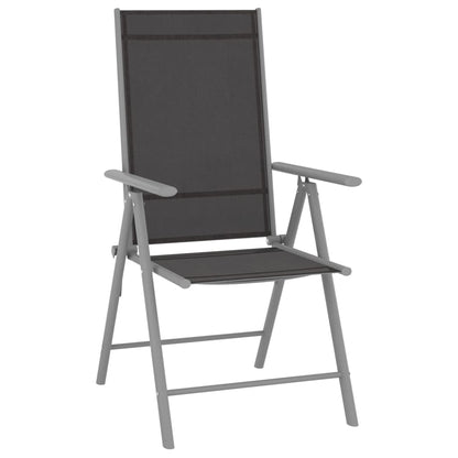 10 pcs conjunto de jantar para jardim preto e prateado