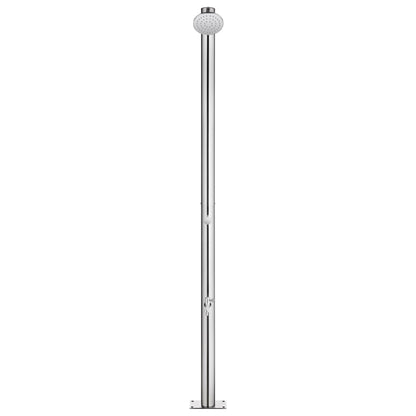 Chuveiro de jardim c/ base castanha 220 cm aço inoxidável