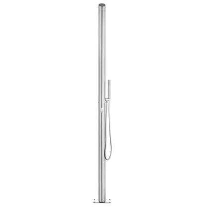 Chuveiro de jardim c/ base cinzenta 225 cm aço inoxidável