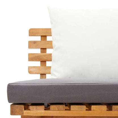 Garden bench 200x65 cm solid acacia wood