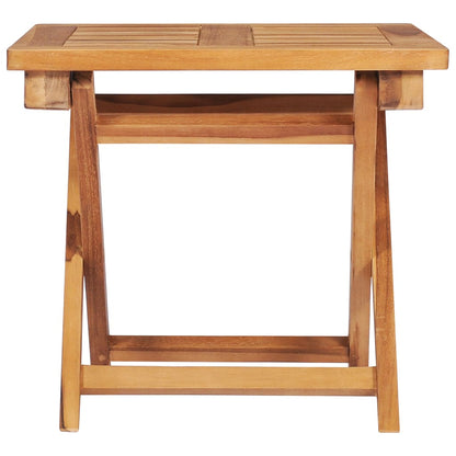 Espreguiçadeiras com mesa e almofadão 2 pcs teca maciça