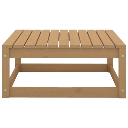10 pcs conjunto lounge de jardim pinho sólido castanho mel