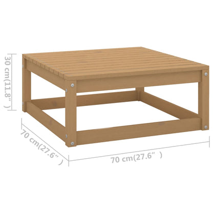 10 pcs conjunto lounge de jardim pinho maciço