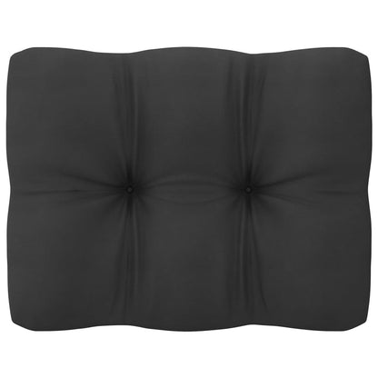 8 pcs conjunto lounge de jardim + almofadões pinho maciço cinza