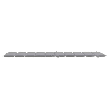 Espreguiçadeiras com mesa e almofadões 2 pcs acácia maciça