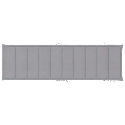 Espreguiçadeiras com mesa e almofadões 2 pcs acácia maciça