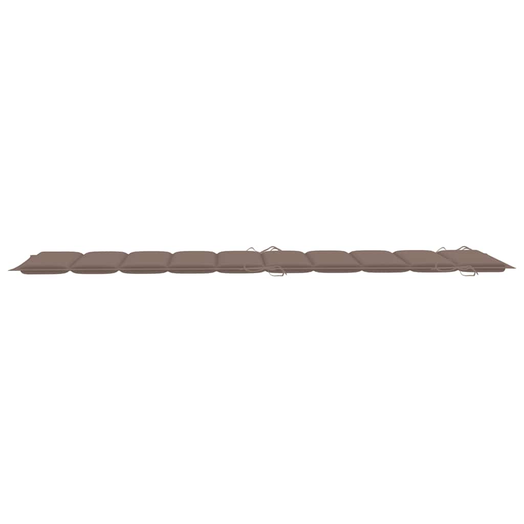 Espreguiçadeiras com mesa e almofadões 2 pcs acácia maciça
