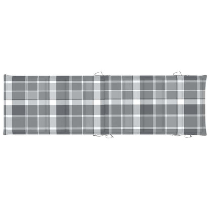 Espreguiçadeiras com mesa e almofadões 2 pcs acácia maciça