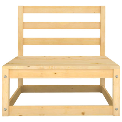 10 pcs conjunto lounge de jardim pinho maciço