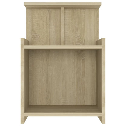 Bedside tables 2 pcs made of wood, Sonoma oak