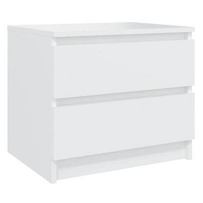 Bedside tables 2 pcs wood derivatives white