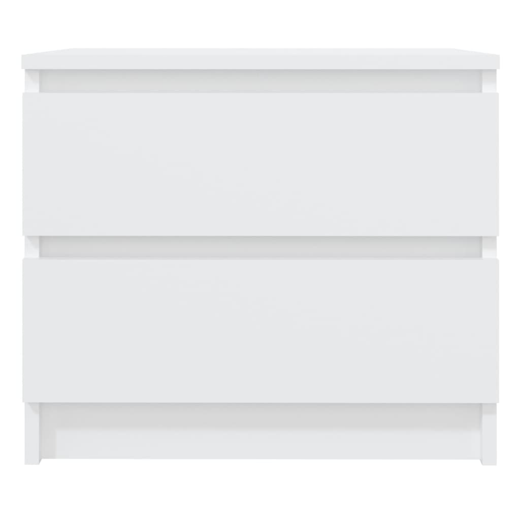 Bedside tables 2 pcs wood derivatives white