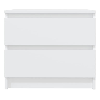 Bedside tables 2 pcs wood derivatives white