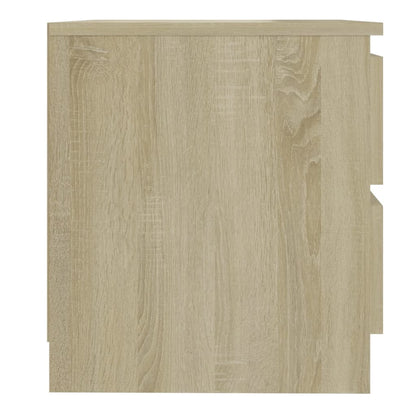 Bedside table made of wood, Sonoma oak