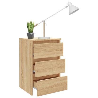 Bedside table 40x35x62.5 cm derived from Sonoma oak wood