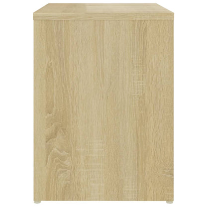 Bedside tables 2 pcs made of wood, Sonoma oak