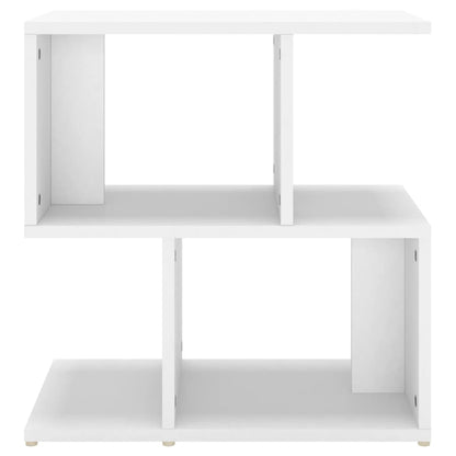 Bedside table 50x30x51.5 cm white wood derivatives