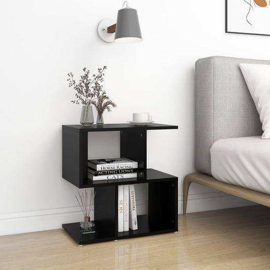 Bedside tables 2 pcs 50x30x51.5 cm wood derivatives black
