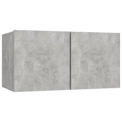 10 pcs cement grey plywood TV furniture set