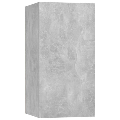 10 pcs conjunto de móveis de TV derivados madeira cinza cimento