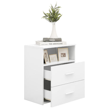 Bedside table 50x32x60 cm white