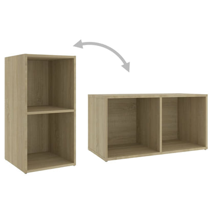 8 pcs conjunto móveis de TV derivados madeira carvalho sonoma