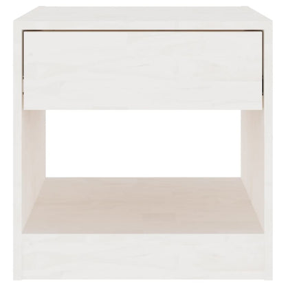 Bedside table 40x31x40 cm solid pine white