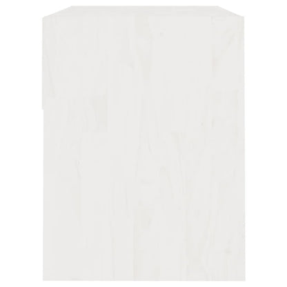 Bedside table 40x31x40 cm solid pine white