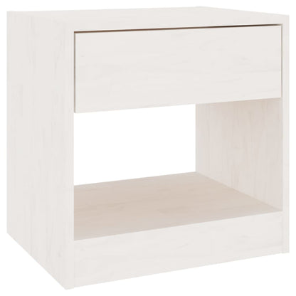 Bedside tables 2 pcs 40x31x40 cm solid pine white
