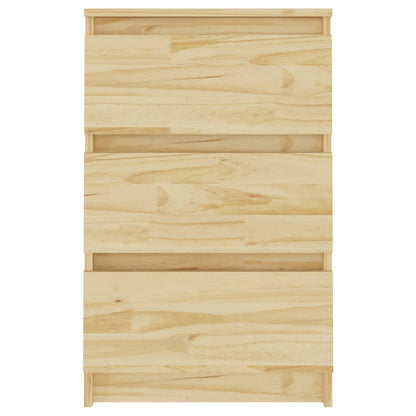 Bedside table 40x29.5x64 cm solid pine wood