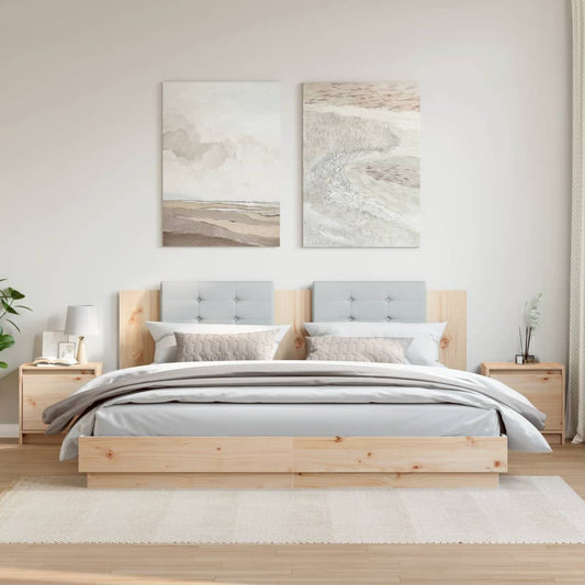 Bedside tables 2 pcs 40x30.5x40 cm solid pine wood