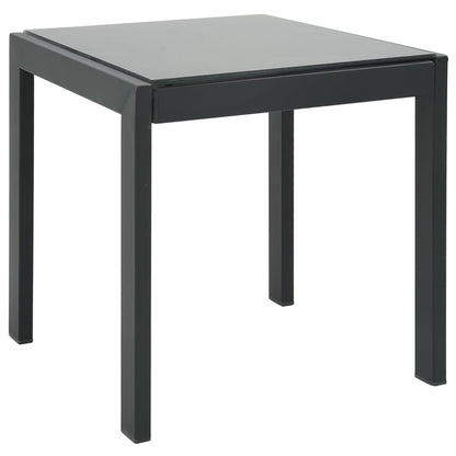 Sun loungers with table 2 pcs textilene and steel