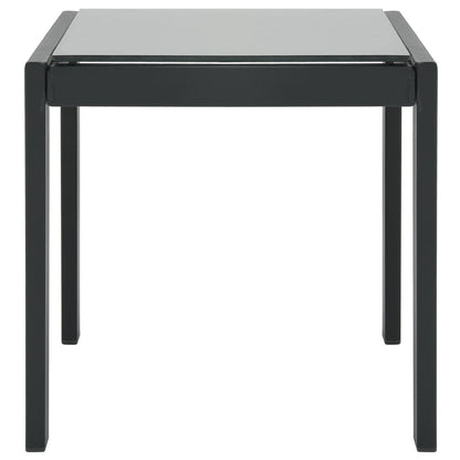 Sun loungers with table 2 pcs textilene and steel