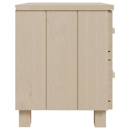 Mesa de cabeceira HAMAR 40x35x44,5 cm pinho maciço castanho-mel