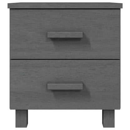 Mesa de cabeceira HAMAR 40x35x44,5 cm pinho maciço cinza-escuro