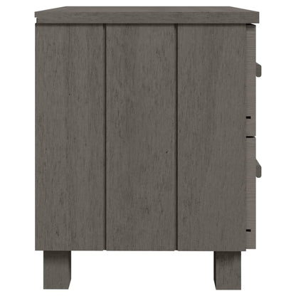 HAMAR bedside table 40x35x44.5 cm solid pine light grey