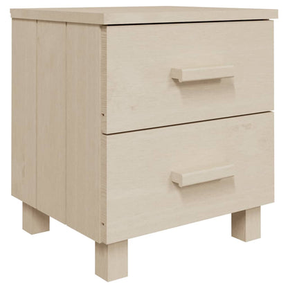 HAMAR 2-piece bedside tables 40x35x44.5 solid pine honey brown
