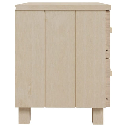 HAMAR 2-piece bedside tables 40x35x44.5 solid pine honey brown