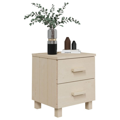 HAMAR 2-piece bedside tables 40x35x44.5 solid pine honey brown
