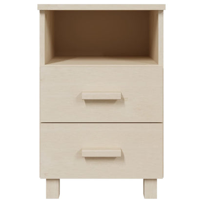 HAMAR bedside tables 2pcs 40x35x62cm solid pine honey brown