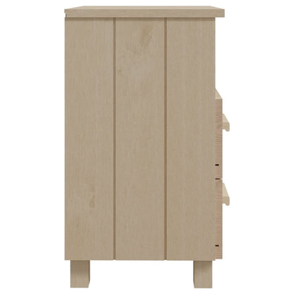 HAMAR bedside tables 2pcs 40x35x62cm solid pine honey brown