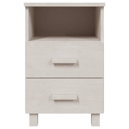 HAMAR bedside tables 2pcs 40x35x62 cm solid pine white