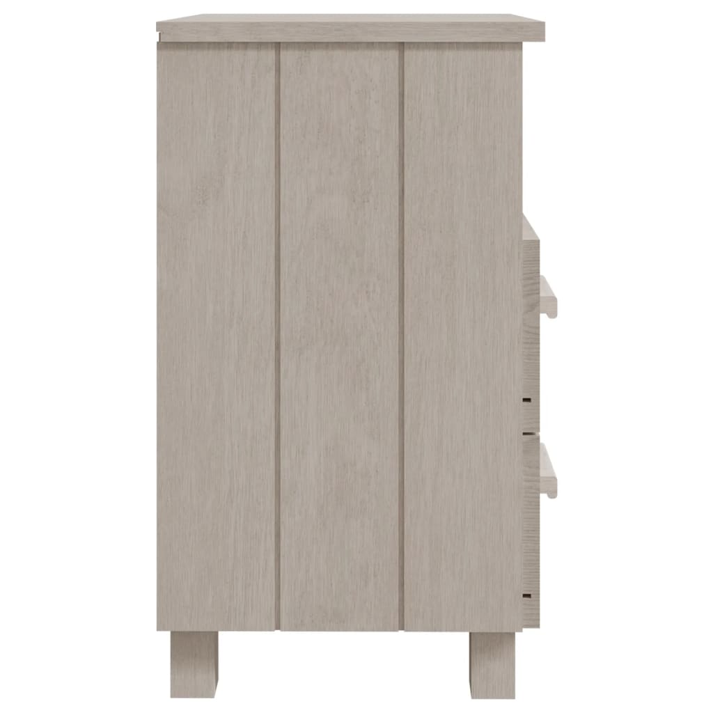HAMAR bedside tables 2pcs 40x35x62 cm solid pine white