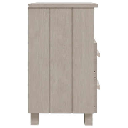 HAMAR bedside tables 2pcs 40x35x62 cm solid pine white