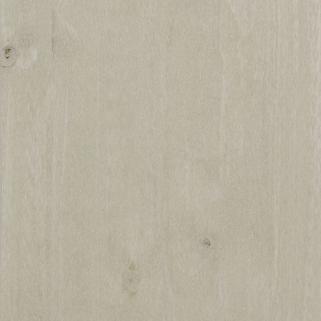 HAMAR bedside tables 2pcs 40x35x62 cm solid pine white