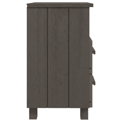 HAMAR bedside tables 2 pcs 40x35x62cm solid pine light grey