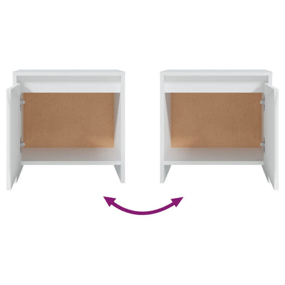 Mesa de cabeceira 45x34x44,5 cm aglomerado branco
